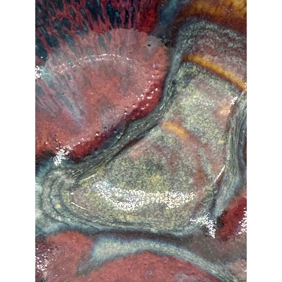 Patton Pottery Seattle artist 8.5“ bowl Matthew Studio Hand Thrown Freeform PNW - Picture 10 of 16